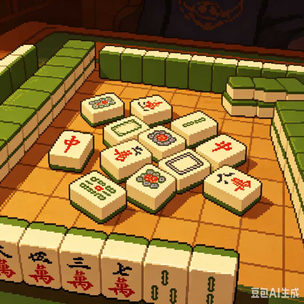 decorative mahjong tiles set